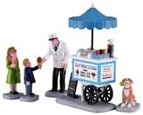 Lemax Happy Scoops Ice Cream Cart - Charming Decorative Piece for Festive Displays