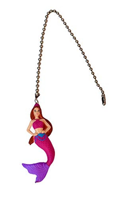 Mermaid Ceiling Fan Pull Light Chain Extender Beach Ocean Theme