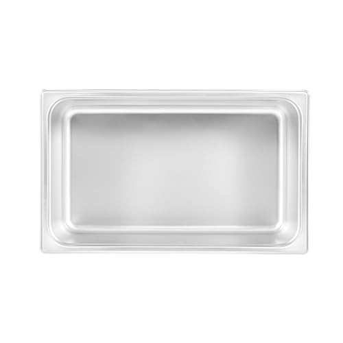 Restaurantware-Kitchen Tek Full Size Steam Table Pan, 1 Anti-Jam Steam Pan - Lid Sold Separately, 8â€ Deep, 24 Gauge Stainless Steel, Freezable, For Catering Event And Party