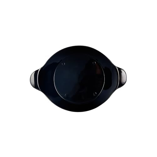 Restaurantware 3.8 x 2.5 Inch Mini Handled Plates 100 Durable Appetizer Plates - With Handles Disposable Black Plastic Handled Plates Suitable For Cold Foods