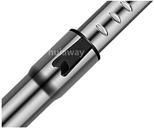 Huiaway 1 1/4 inch 32mm Chrome Telescopic Hose Metal Vacuum Wand Hose Vacuum 1.25inch Extension Wand Extends to 31.9 Inch Long for Most Brand Vacuum