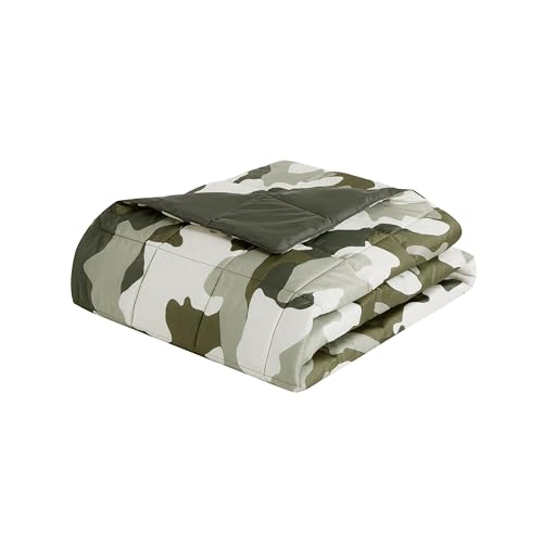 Columbia 50" x 60" Down Alternative Throw Blanket - Outdoor Essentials for Camping, Picnics, and Adventures, Soft and Cozy Home Essentials for Bed and Living Room, 100% Polyester Fill - Camo