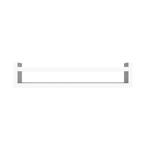 Onlysky Set of 4 Wall-Mounted Kid's Bookshelf - White Floating Nursery Book Shelves - Durable Wood Construction - Ideal for Nursery Decor, Kids Room, Toy Storage