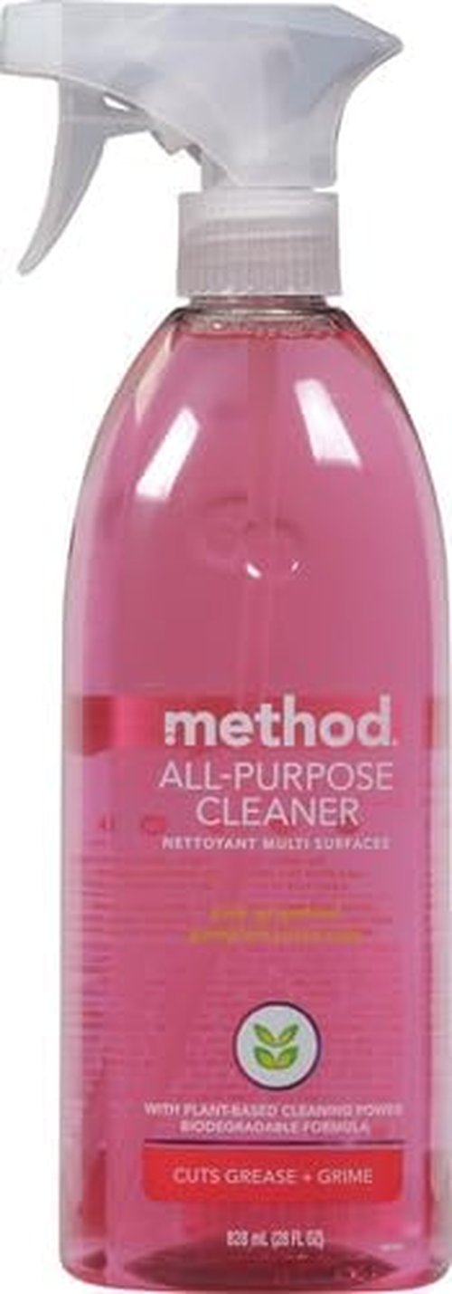 Method All-Purpose Cleaner - Pink Grapefruit Scent | Versatile for Counters, Tiles & Stone - 28 oz Spray Bottle