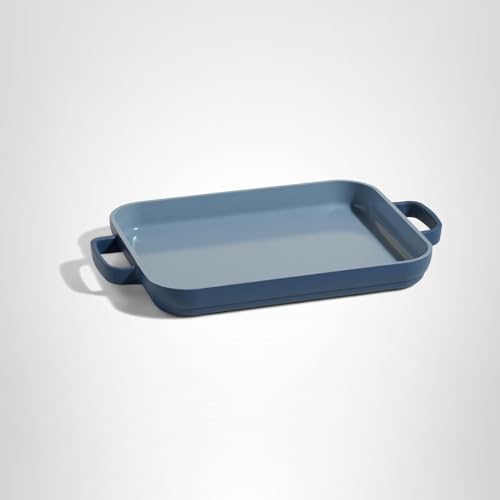 Our Place Mini Griddle Pan | 9" (2 Qt) Nonstick Ceramic Griddle Pan for Stovetop & Oven | PFAS-Free, Oven-Safe up to 450°F, Easy-Grip Handles | Blue Salt