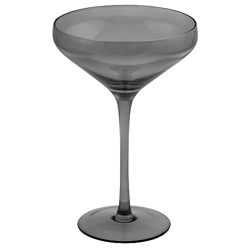 Karma Gifts, Mid Century Martini Coupe Gray Ombre, Set Of Four