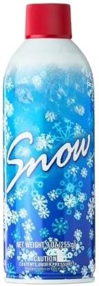 Snow In A Can 9 Oz - Realistic Artificial Snow Spray for Indoor & Outdoor Christmas Decor