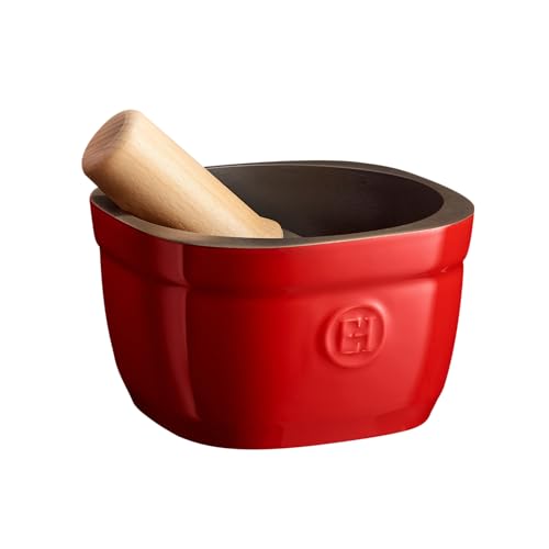 Burgundy Mortar and Pestle