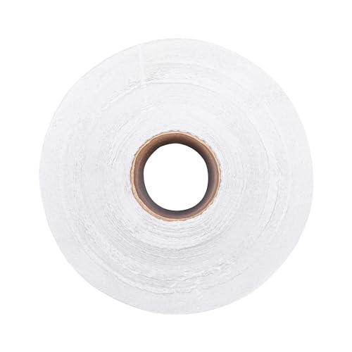 Restaurantware Paper Towel 12 Roll Case 600' 1-Ply White Paper Towel Roll Non-Perforated Absorbent Commercial Universal Core Kitchen Restroom Use