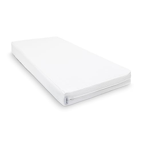 Storkcraft 6-Inch Water-Resistant Grow-with-Me Crib & Toddler Mattress — GREENGUARD Gold Certified, Dual-Sided Mattress for Baby Cribs & Toddler Beds, Durable Water-Resistant Cover, Made in The USA