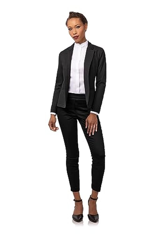 Chef Works Women's Apex Banquet Coat, Black Black, Small