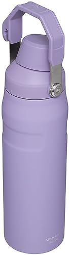 Stanley IceFlow Fast Flow Water Bottle 24 oz | Angled Spout Lid | Lightweight and Leakproof for Travel and Sports | Insulated Stainless Steel | BPA-Free | Lavender