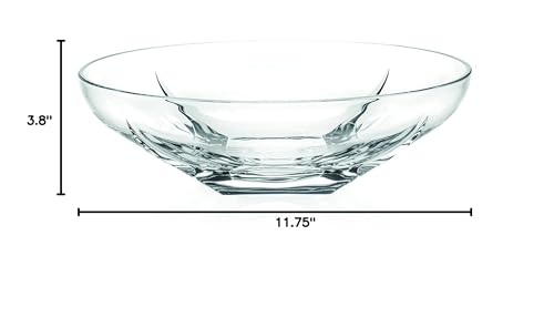 Barski Glass Centerpiece - Bowl - Serving Bowl - Plate - Tray - Designed - 11.75" Diameter - Made in Europe