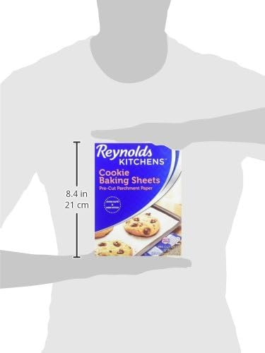 Reynolds Kitchens Baking Parchment Paper Sheets - Oven-Safe, Reusable, 12x16 in, 22 Count (Pack of 2)