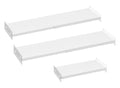 WEJIPP Closet Organizer Shelves Expandable Cabinet Tension Shelving Rack Heavy Duty Metal DIY Shelf Divider for Wardrobe Cupboard Cabinet Pantry Kitchen Bathroom,White,3packs