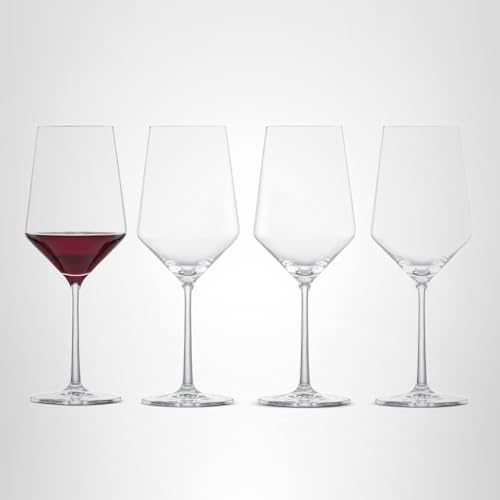 ZWIESEL GLAS Pure Cabernet Red Wine Glass (Set of 4), Graceful Wine Glasses for Red Wine, Dishwasher-Safe Tritan Crystal Glasses, Made in Germany (19 Ounce)