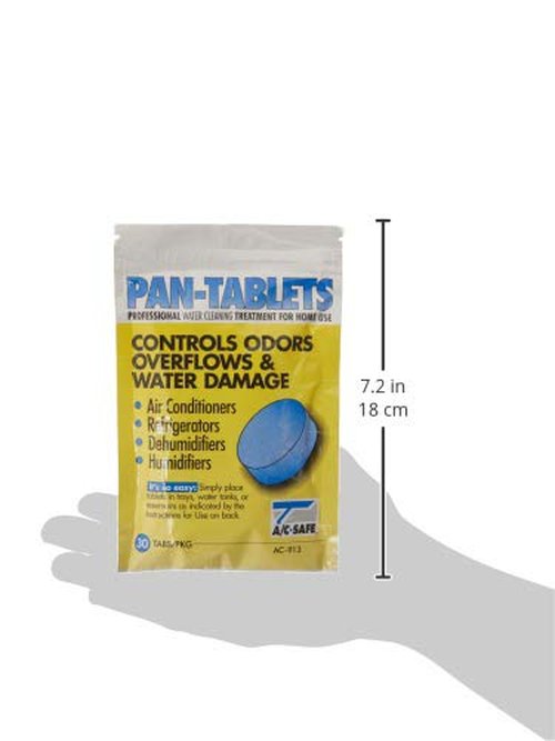 AC Safe Pan Tablets - 30 Count: Cleans scum in Drain Pans and Humidifiers