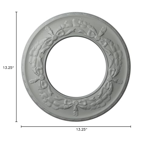 Ekena Millwork 13 1/4"OD x 7 1/8"ID x 7/8"P Salem Ceiling Medallion (Fits Canopies up to 7 1/8")