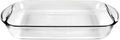 Pyrex Glass 9x13 Baking Dish - 3 Quart Oblong Ovenproof Casserole Pan for Lasagna & Brownies