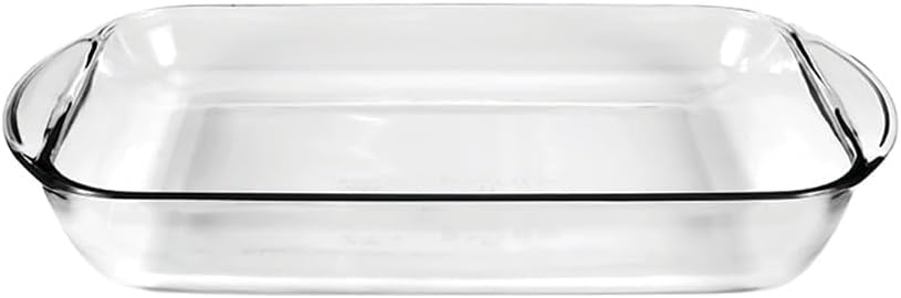 Pyrex Glass 9x13 Baking Dish - 3 Quart Oblong Ovenproof Casserole Pan for Lasagna & Brownies