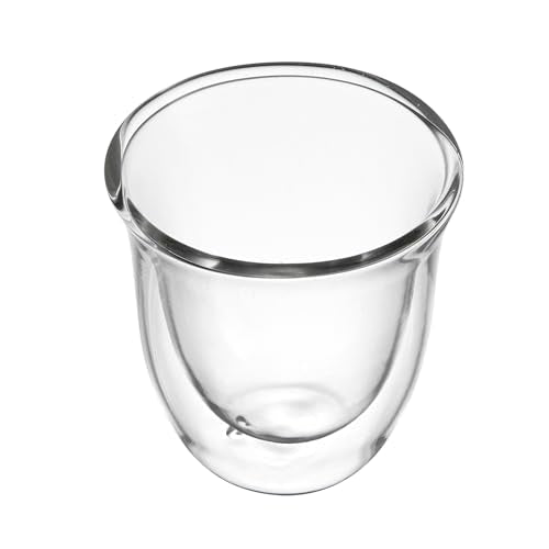 Restaurantware Coffee Cup 12 Pack of 2.72 oz Insulated Double-Wall Glass Borosilicate Coffee Cup Espresso Shot Dishwasher Safe For Hot Drinks