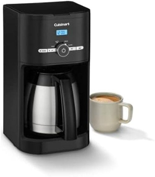 Cuisinart 10-Cup Thermal Classic™ Coffeemaker - Programmable Black Design for Fresh Coffee