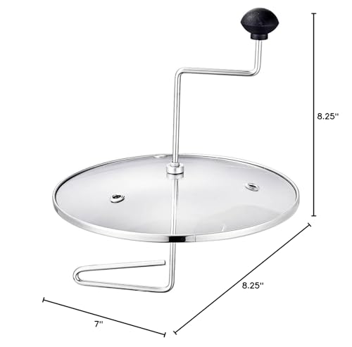 Lehman's Manual Stovetop Popcorn Popper, Stainless Steel Popcorn Maker with Stirring Rod, No Measuring Needed, Doubles as Cooking Pot