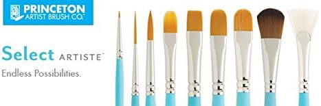 Princeton 3750L-1 Synthetic Liner Paint Brush - Size 1 | Select Artiste, Multicolor