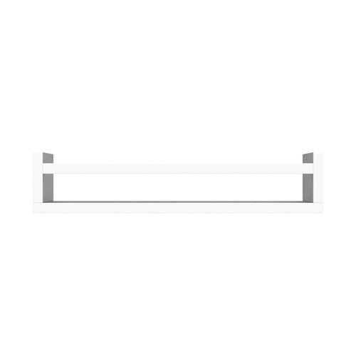 Onlysky Set of 4 Wall-Mounted Kid's Bookshelf - White Floating Nursery Book Shelves - Durable Wood Construction - Ideal for Nursery Decor, Kids Room, Toy Storage