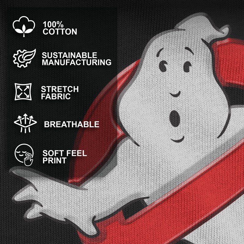Men's Ghostbusters Logo Graphic T-Shirt - Black Medium - Officially Licensed