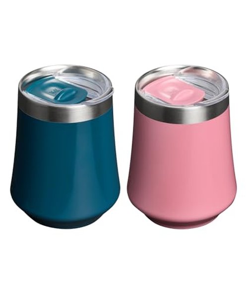 STANLEY Reserve Wine Tumbler Gift Set | 11 oz 2-Pack Stainless Steel Travel Mug For Wine, Cocktails, Soda | Keeps Drinks Cold for Hours | BPA-Free | Ponderosa Gloss & Port Gloss