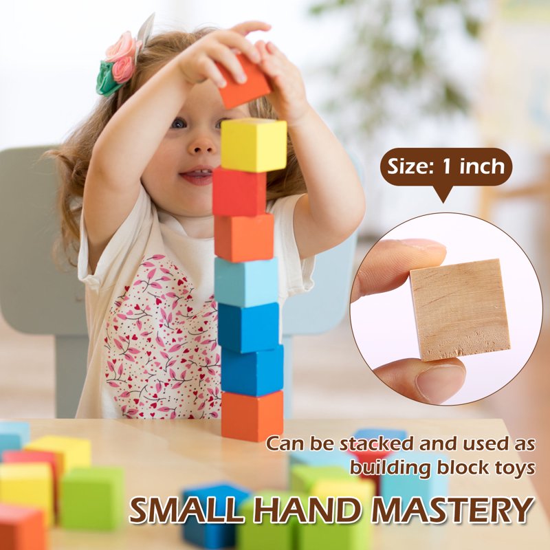 100PCS Unfinished Basswood Carving Blocks - 1x1 Inch Craft Wood Set - Variation of THIS listing