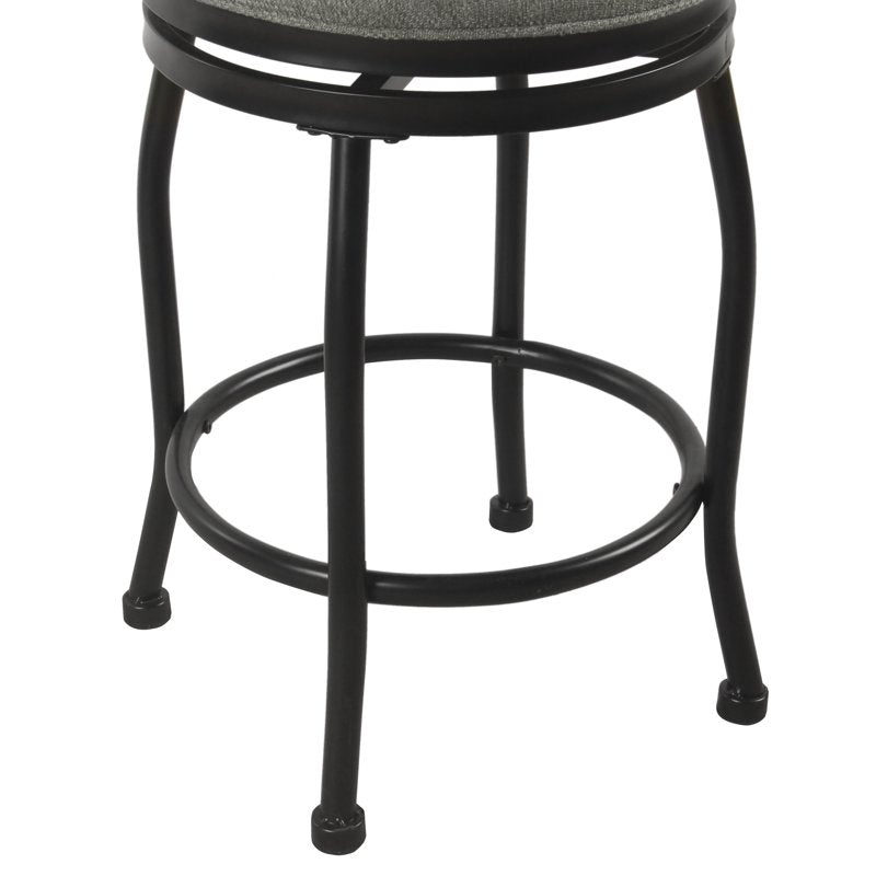 Swivel Counter Stool - 25.5" Height, Metal Base, Multiple Colors
