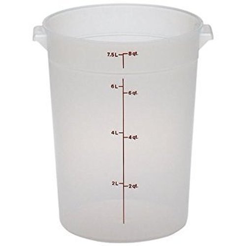 Cambro RFS8PP190 Round Storage Container 8 Qt, 6 Pack