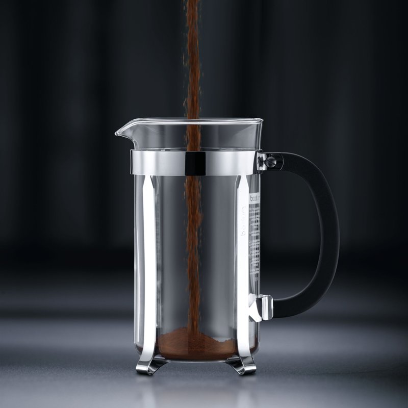 French Press Coffee Maker - 1L / 34 Oz / 8 Cup - Chrome