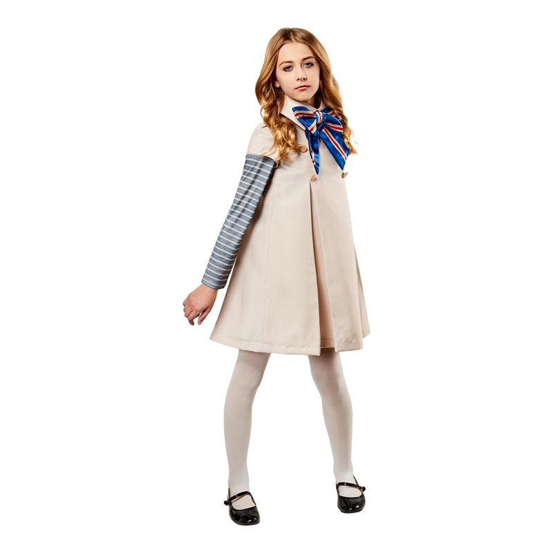 M3GAN Halloween Costume Dress for Children Girls Size S 6-6X - Spooky AI Character