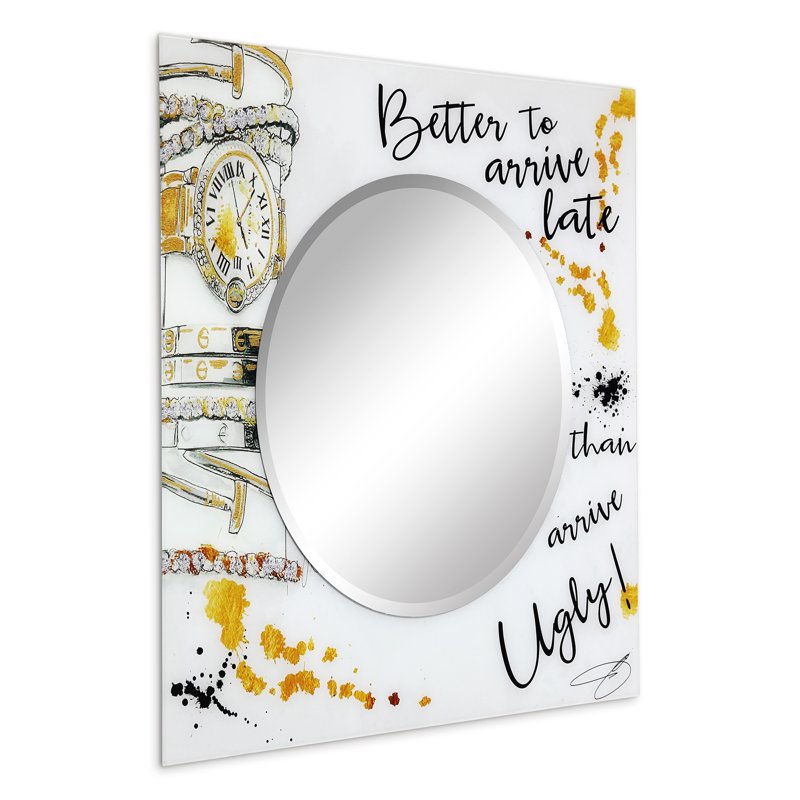 36 x 36-Inch Beveled Wall Mirror with Tempered Art Glass - Variation of THIS listing
