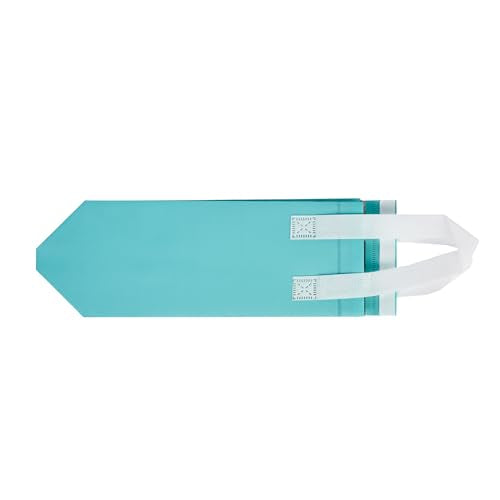 Restaurantware Insulated Delivery Bags 100 Count 4.724 x 3.937 x 11.024 Inches Nonwoven Take Out Bags For Food With Sturdy Handles, Teal Insulated Grocery Bags Tamper-Evident Foldable