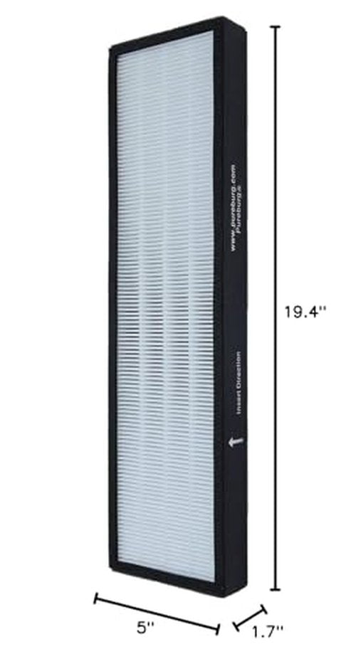 PUREBURG Replacement Filter Compatible with Hunter F1701HE/21 30613 Fits Hunter HT1701 HT1701BB F1701HE/PM 30100 30100B 30100W Air Purifiers,H13 HEPA 3-Stage Filtration, 1-Pack