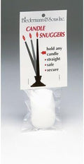 Biedermann & Sons Foam Taper Candle Snuggers - 1.5 Inch White Reusable Inserts for Secure Fit | 16 Pieces