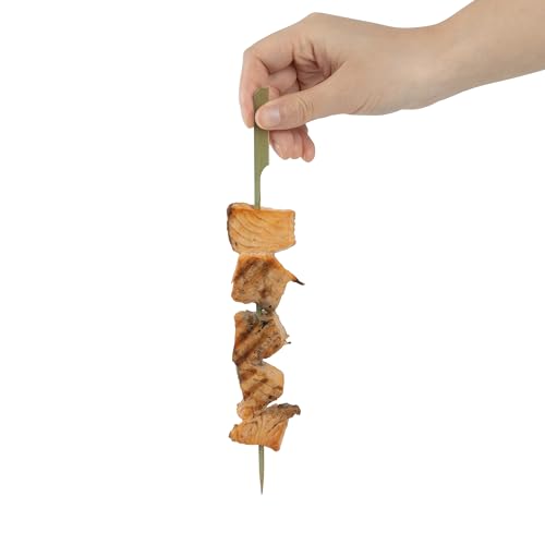 Restaurantware-10 Inch Paddle Bamboo Skewers, 1000 Disposable Bamboo Food Picks - Sturdy, Paddle Head, Bamboo Decorative Picks, Sustainable, For Serving Appetizers And Cocktail Garnishes