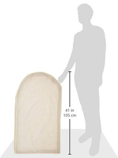 Whitmor Zippered Garment Bag Natural Linen, Large
