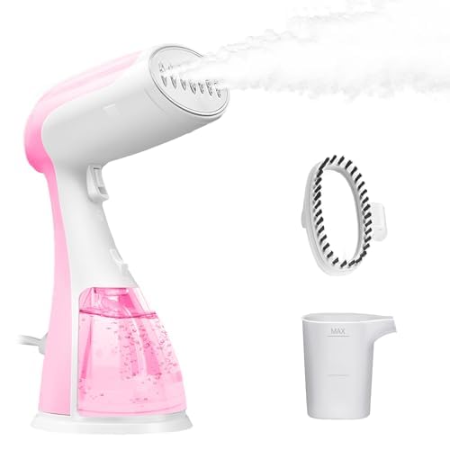Portable Hand Held Steamer for Clothes - 1350W Handheld Clothes Steamer, 15S Rapid Heating, Garment Wrinkle Remover Fastly Make Clothes Soft, Large-Capacity Iron for Hotels/Travel, Valentines Day Gift