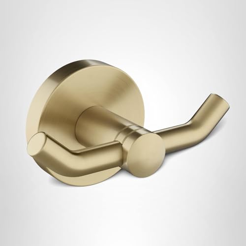 KRAUS Elie Bathroom Robe and Towel Hook in Brushed Gold, KEA-18801BG