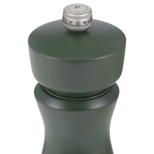 Cole & Mason Kenton Salt and Pepper Mill - Manual Refillable Grinder with Adjustable Ceramic Mechanism - Dining Accessory for Seasoning - Kitchen Tool for Everyday Use - 6 Inch, Rosemary