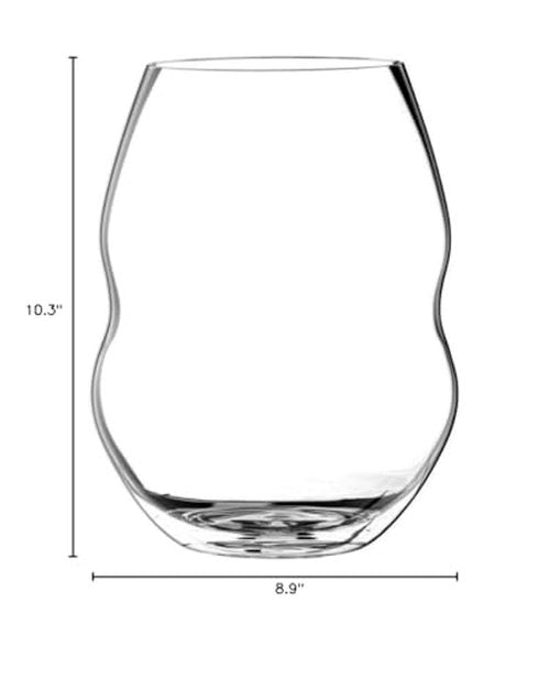 Riedel Swirl Stemless Red Wine Glass, Set of 6