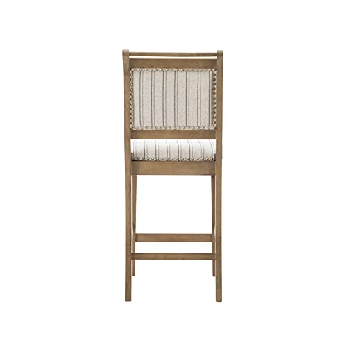 Linon Home Decor Products Newton Grey Counter Stool, Gray Wash