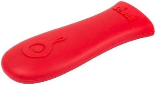 Lodge Cast Iron Griddle - Durable Non-Stick Cooking Surface | 10.5" | Black/Red Handle Holder