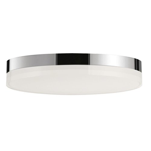 Maxim Illuminaire II-20W 1 LED Round Flush Mount-11 Inches Wide by 1.75 inches high-Polished Chrome Finish
