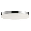 Maxim Illuminaire II-20W 1 LED Round Flush Mount-11 Inches Wide by 1.75 inches high-Polished Chrome Finish